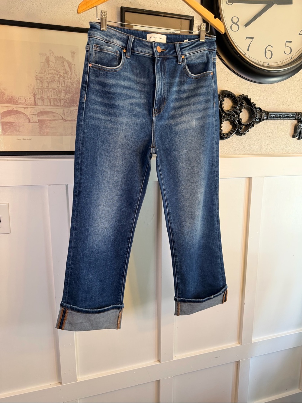 Women's Risen Bootcut Jeans Sz 31 l445